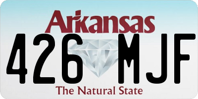 AR license plate 426MJF