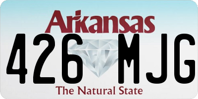 AR license plate 426MJG