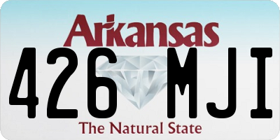 AR license plate 426MJI