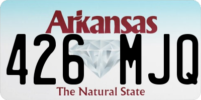 AR license plate 426MJQ