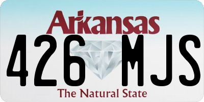 AR license plate 426MJS
