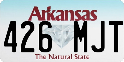 AR license plate 426MJT