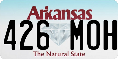 AR license plate 426MOH