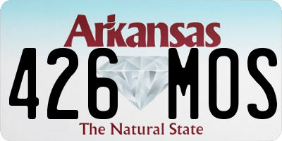 AR license plate 426MOS