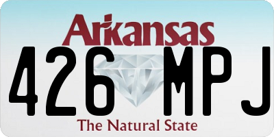 AR license plate 426MPJ