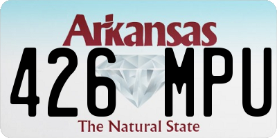 AR license plate 426MPU