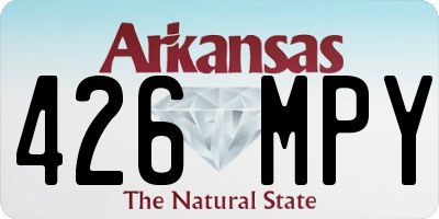 AR license plate 426MPY