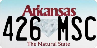 AR license plate 426MSC