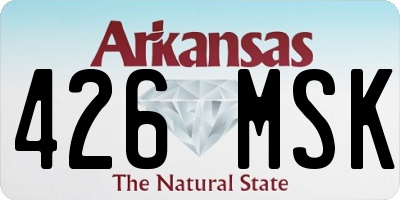 AR license plate 426MSK