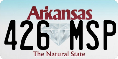 AR license plate 426MSP