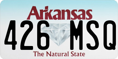 AR license plate 426MSQ