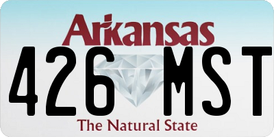 AR license plate 426MST