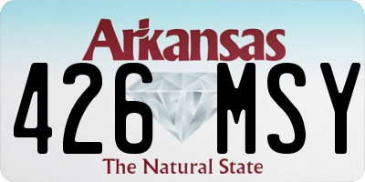 AR license plate 426MSY
