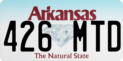 AR license plate 426MTD
