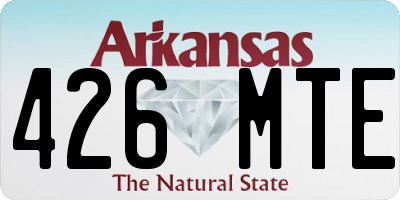 AR license plate 426MTE
