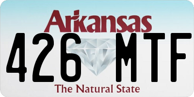AR license plate 426MTF