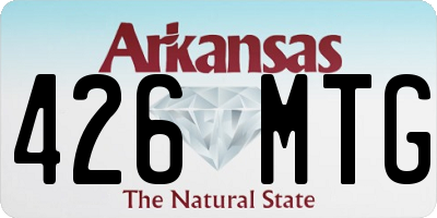 AR license plate 426MTG