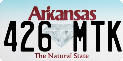AR license plate 426MTK