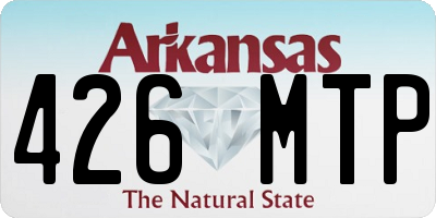 AR license plate 426MTP