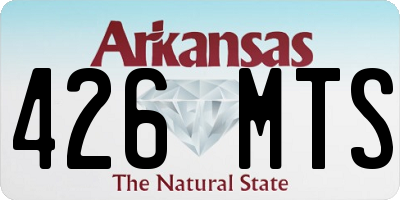 AR license plate 426MTS