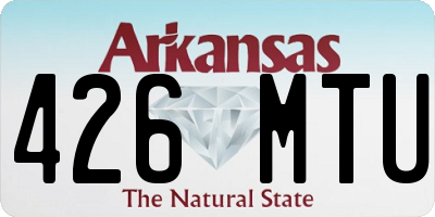 AR license plate 426MTU