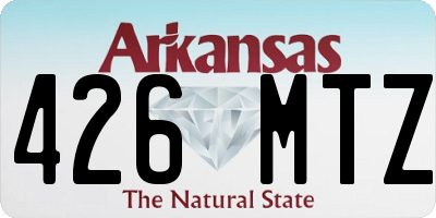 AR license plate 426MTZ