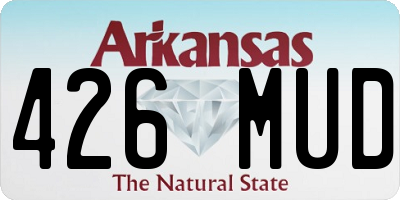AR license plate 426MUD
