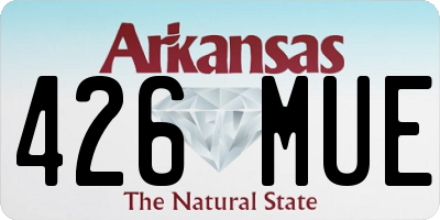 AR license plate 426MUE