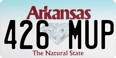AR license plate 426MUP