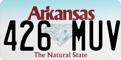 AR license plate 426MUV