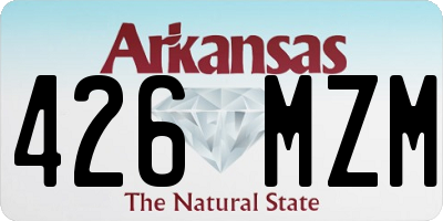 AR license plate 426MZM