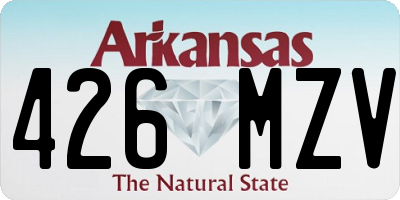 AR license plate 426MZV