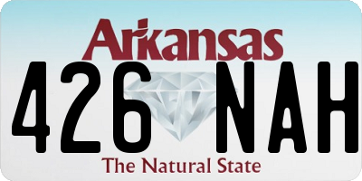 AR license plate 426NAH