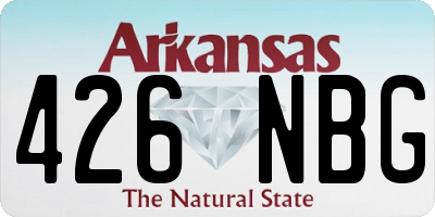 AR license plate 426NBG