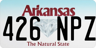 AR license plate 426NPZ