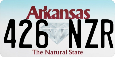 AR license plate 426NZR