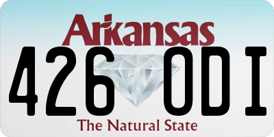 AR license plate 426ODI