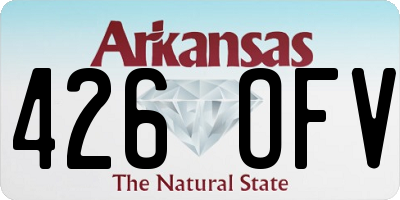 AR license plate 426OFV