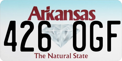 AR license plate 426OGF
