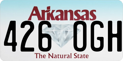 AR license plate 426OGH