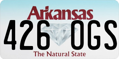 AR license plate 426OGS