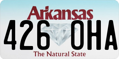 AR license plate 426OHA
