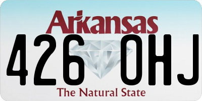 AR license plate 426OHJ