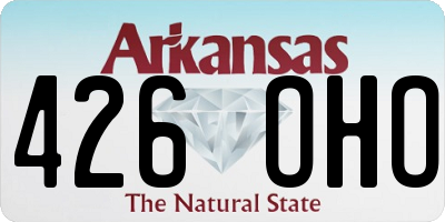 AR license plate 426OHO
