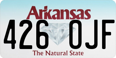 AR license plate 426OJF