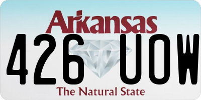 AR license plate 426UOW