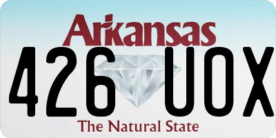 AR license plate 426UOX