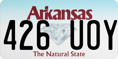 AR license plate 426UOY