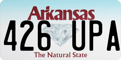 AR license plate 426UPA