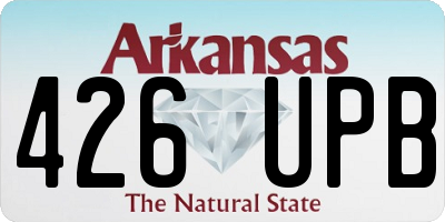 AR license plate 426UPB